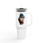 Artistic Insulated Travel Mug, 40oz - Colorful Design, Perfect for Coffee Lovers, Travel, Gifts, Camping, Outdoors, Stylish Hydration