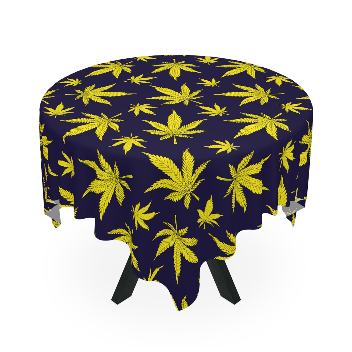 Vibrant Cannabis Leaf Tablecloth, Perfect for Parties, Picnics, or Home Decor, Stylish Table Cover for Gatherings, Festivals, BBQs