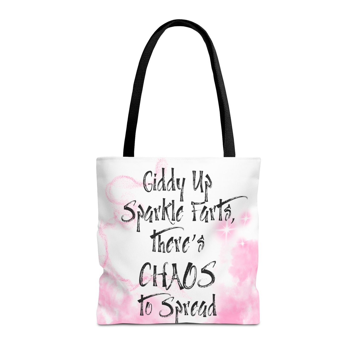 Giddy Up Sparkle Farts Tote Bag - Fun and Whimsical Shopping Bag, Great for Gifts, Parties, and Everyday Use, Perfect for Chaos Lovers