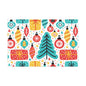 Gift Wrap Papers, Turquoise Christmas Trees and Ornaments, Colorful Holiday Gift Wrapping, Festive Wrapping Paper, Christmas Packaging