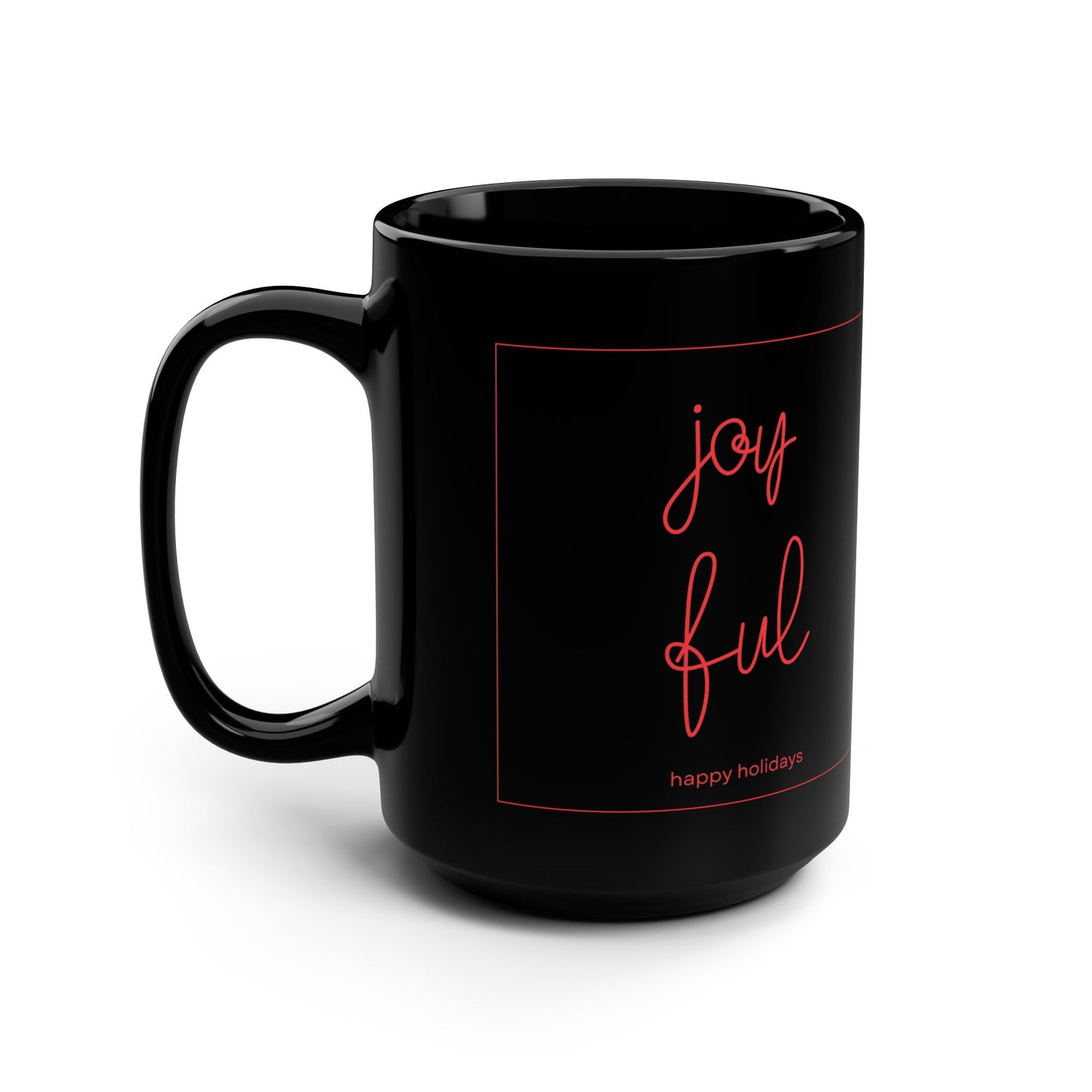 Grateful Black Mug, Cozy Coffee Cup for Holidays, Ideal Gift for Friends, Family, Office, Home Decor, Inspirational Drinkware
