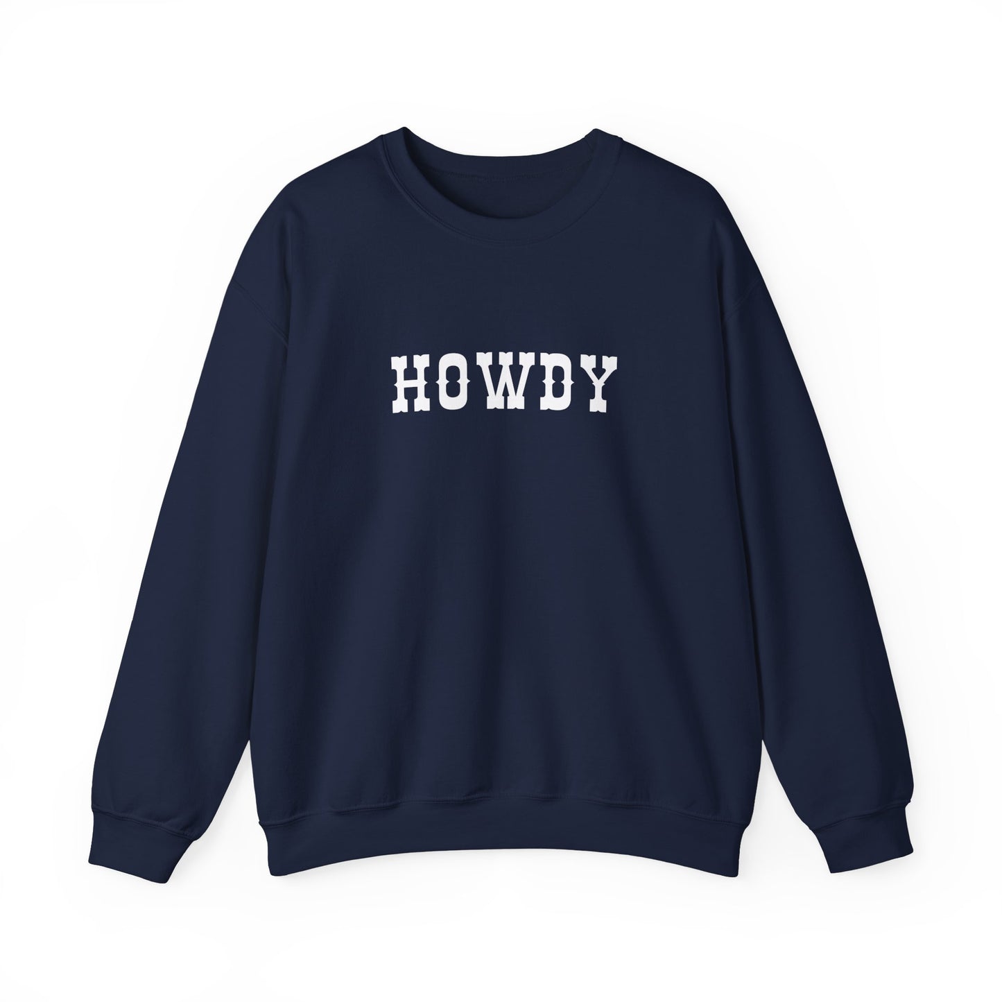 Howdy Unisex Heavy Blend™ Crewneck Sweatshirt, Cozy Sweatshirt, Casual Wear, Gift for Friends, Fall Fashion, Relaxed Style