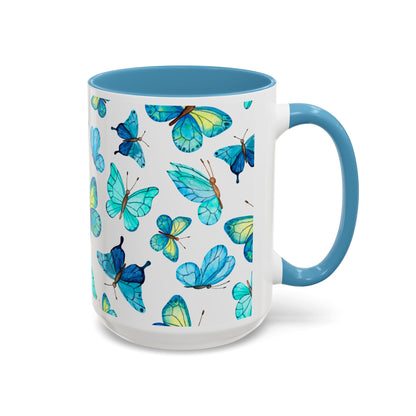 Vibrant Butterfly Coffee Mug for Nature Lovers, Perfect for Home, Office, Gifts, Birthdays, Eco-friendly, Tea Lovers