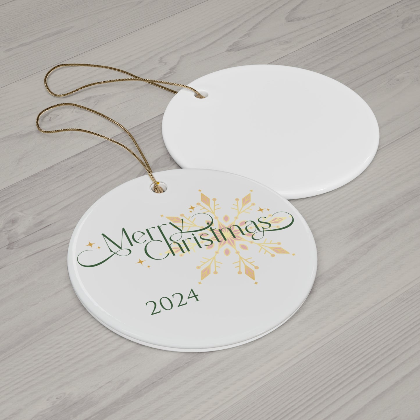 Merry Christmas Ornament _ Merry Christmas 2024 Design, Holiday Decor, Seasonal Gift, Tree Decoration