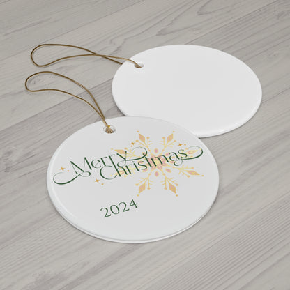 Merry Christmas Ornament _ Merry Christmas 2024 Design, Holiday Decor, Seasonal Gift, Tree Decoration