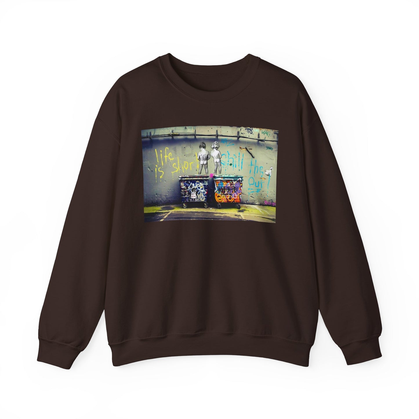 Street Art Inspirational Crewneck Sweatshirt | Urban Style, Inspirational Gift, Casual Wear, Streetwear, Art Lover Apparel