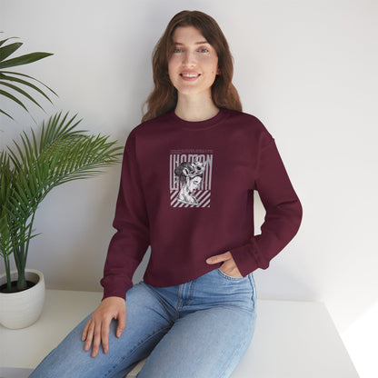 Stylish Unisex Crewneck Sweatshirt - Perfect For Casual Outings, Gift Ideas, Streetwear, Comfortable Layering, Everyday Style