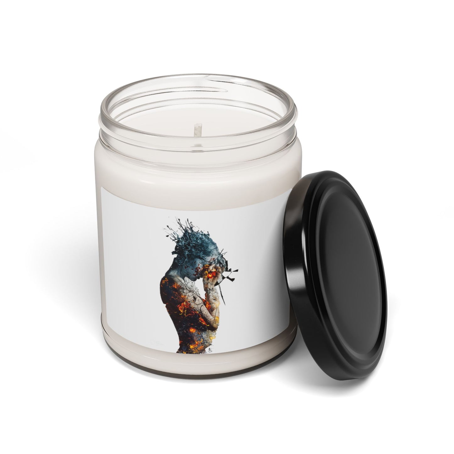 Introspective Artistic Scented Soy Candle | Relaxing Home Decor, Gift for Her, Aromatherapy, Unique Candle, Self-Care Essentials