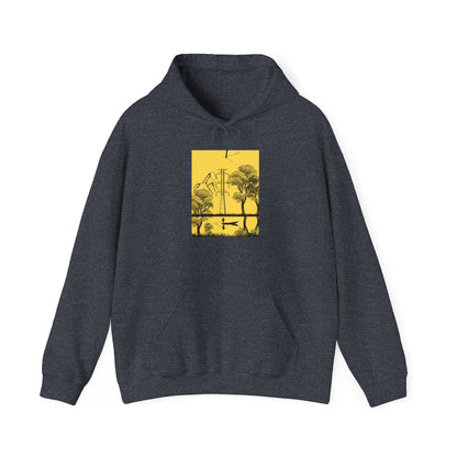 Nature-Inspired Unisex Hooded Sweatshirt, Cozy Hoodie for Outdoors Lovers, Perfect Gift for Nature Enthusiasts, Ideal for Camping, Hiking,