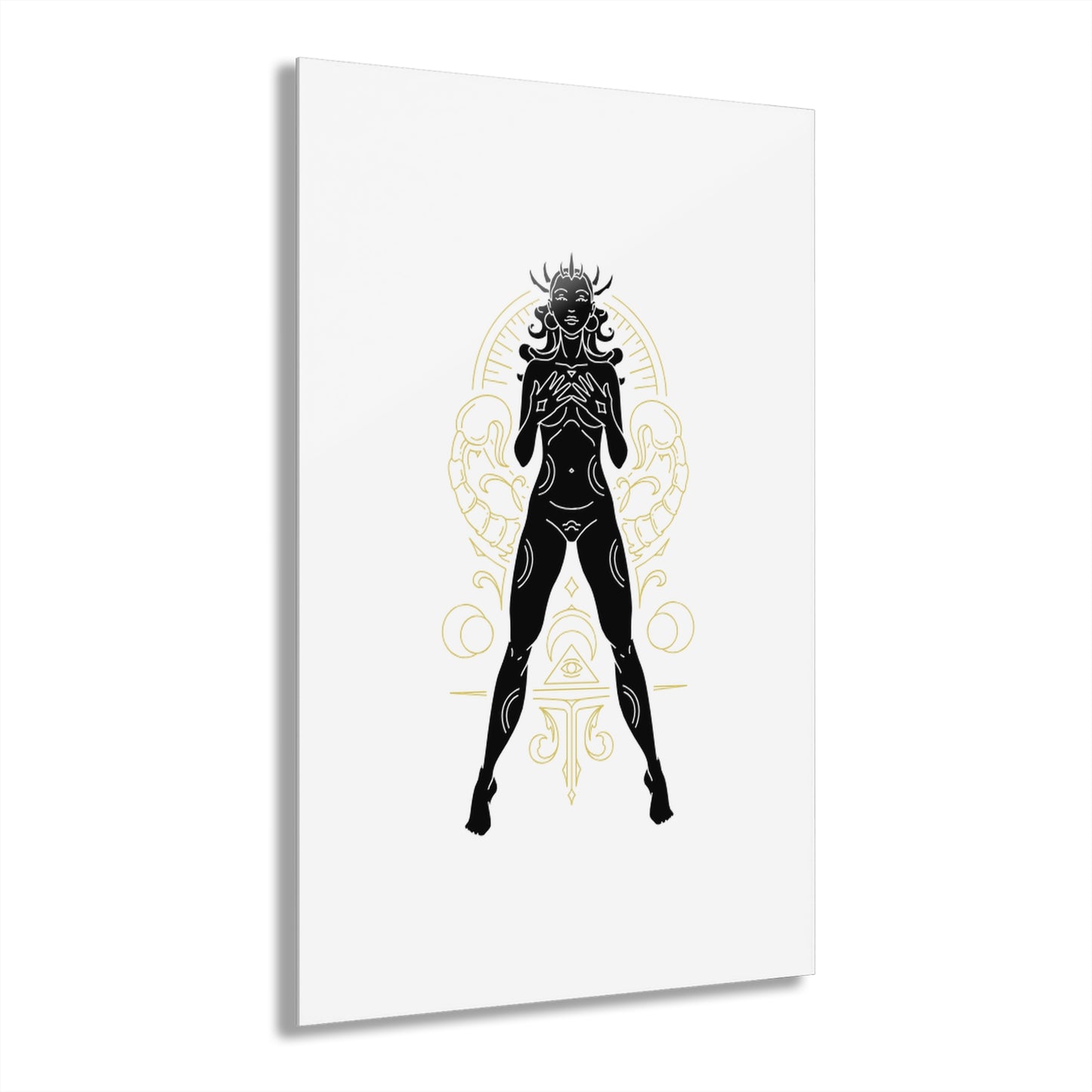 Scorpio Zodiac Devine Feminine Modern Acrylic Art Print, Wall Decor, Home Aesthetic, Unique Gift, Minimalist Art, French Cleat Hanging