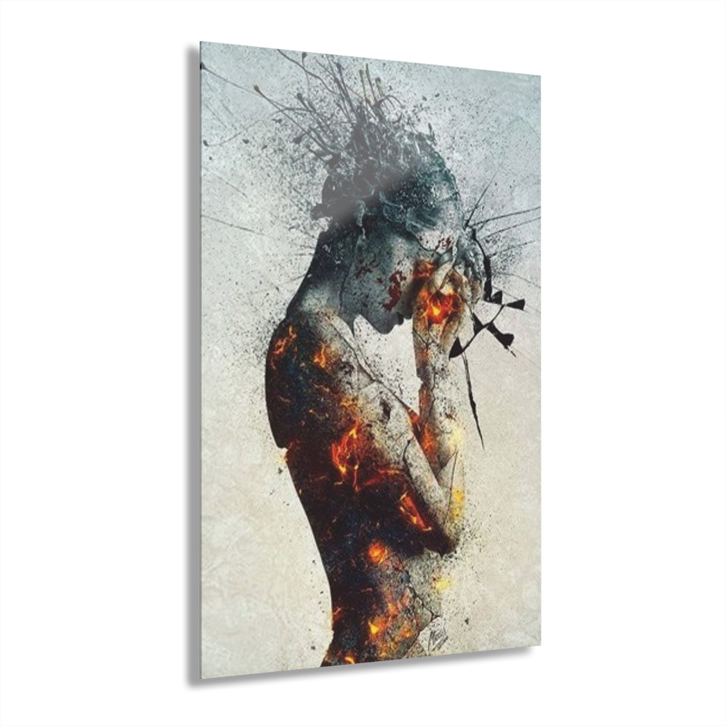 Artistic Acrylic Print - Modern Wall Decor, Home Office Decoration, Unique Gift, Contemporary Art, French Cleat Hanging