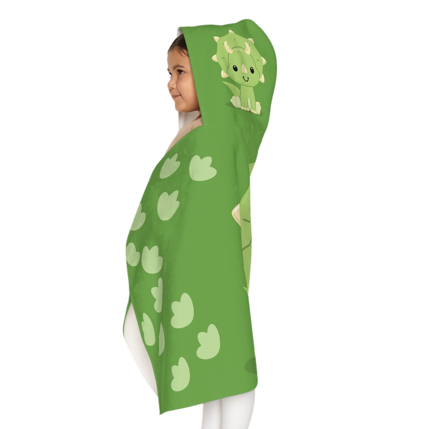 Cute Dino Youth Hooded Towel, Kids Bath Towel, Animal Bathrobe, Perfect for Summer, Pool Days, Adventurous Activities, Birthday Gift