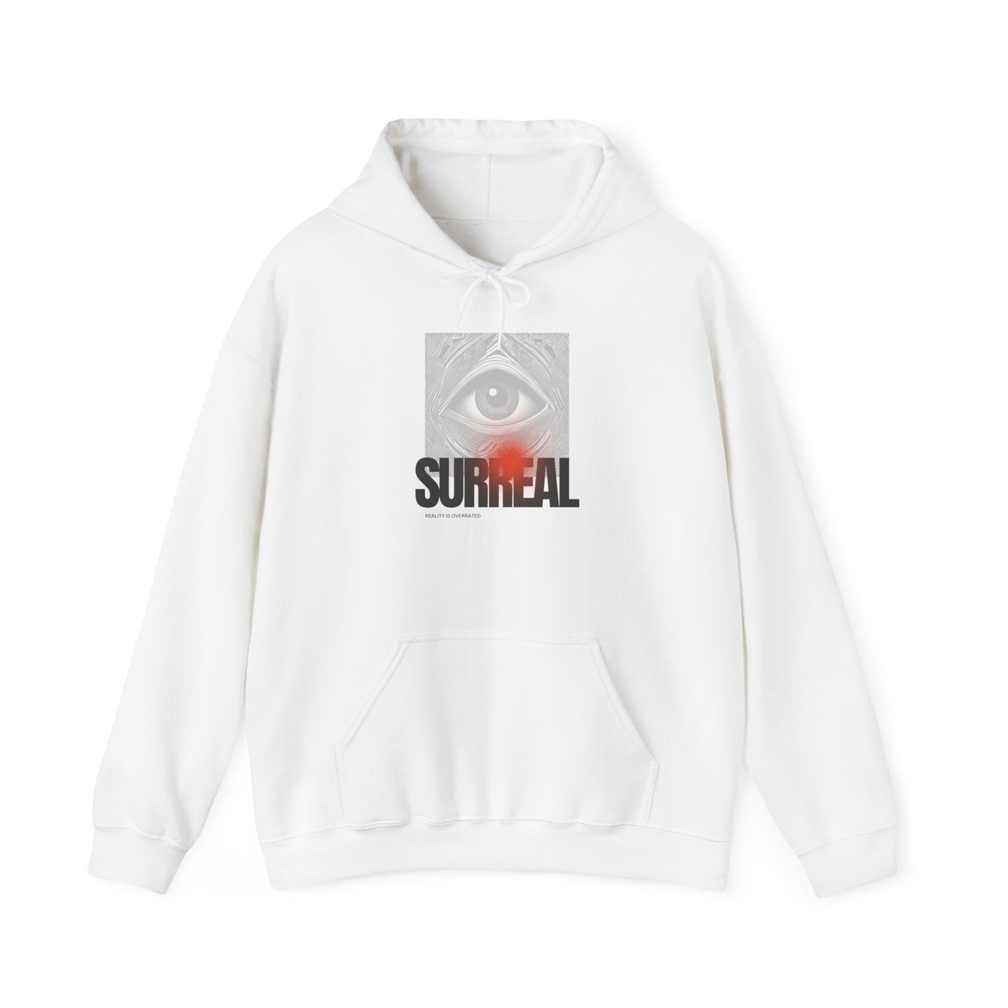 Surreal Eye Unisex Heavy Blend™ Hooded Sweatshirt, Cozy Hoodie for Art Lovers, Unique Gift for Creatives, Graphic Hooded Sweatshirt,