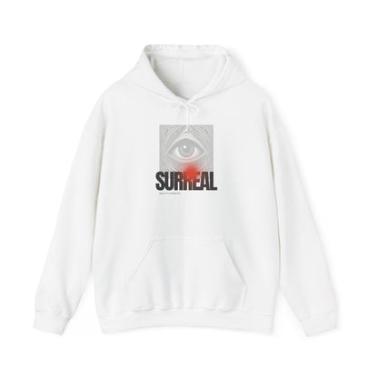 Surreal Eye Unisex Heavy Blend™ Hooded Sweatshirt, Cozy Hoodie for Art Lovers, Unique Gift for Creatives, Graphic Hooded Sweatshirt,