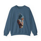 Introspective Artistic Nature-Inspired Crewneck Sweatshirt - Cozy Unisex Gift, Art Lover Sweatshirt, Casual Wear, Unique Gift for Her/Him