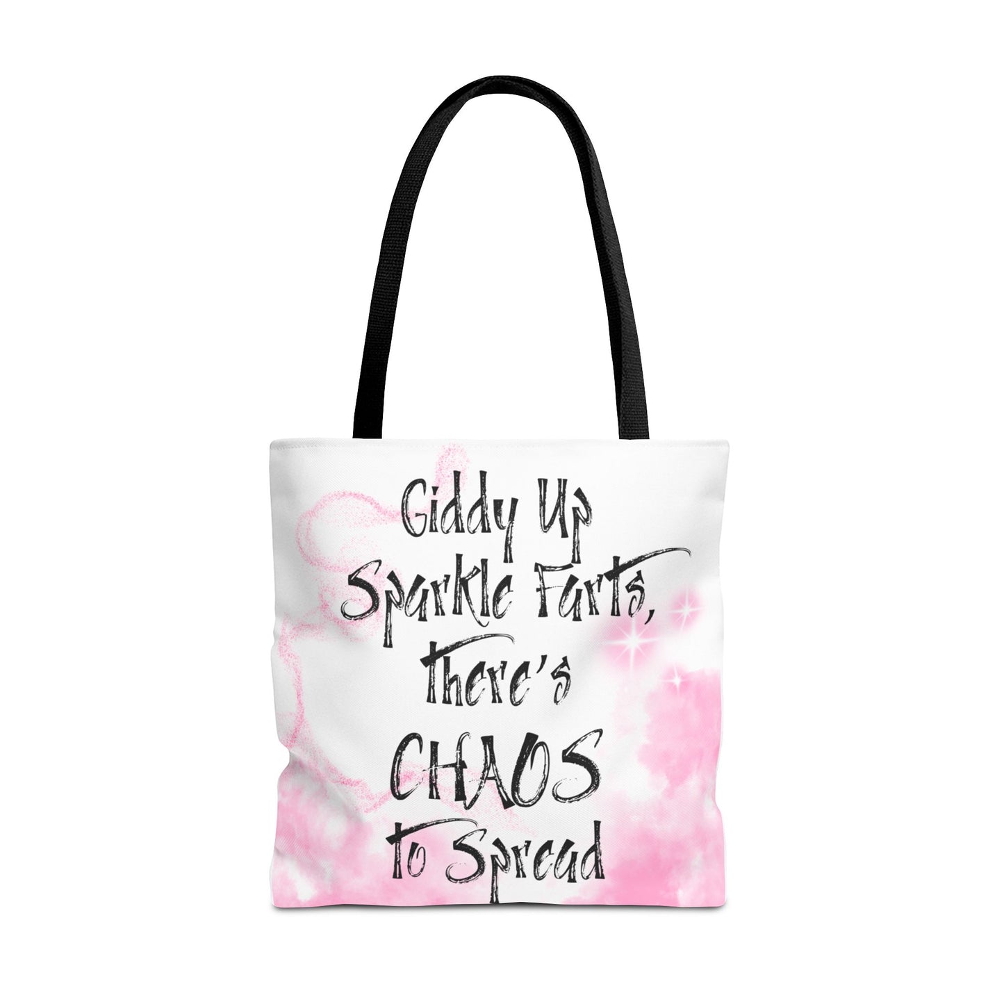 Giddy Up Sparkle Farts Tote Bag - Fun and Whimsical Shopping Bag, Great for Gifts, Parties, and Everyday Use, Perfect for Chaos Lovers