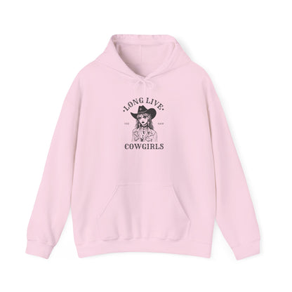 Long Live Cowgirls Hoodie, Western Style Sweatshirt, Country Music Gift, Casual Wear, Perfect for Rodeos, Birthdays, Celebrations