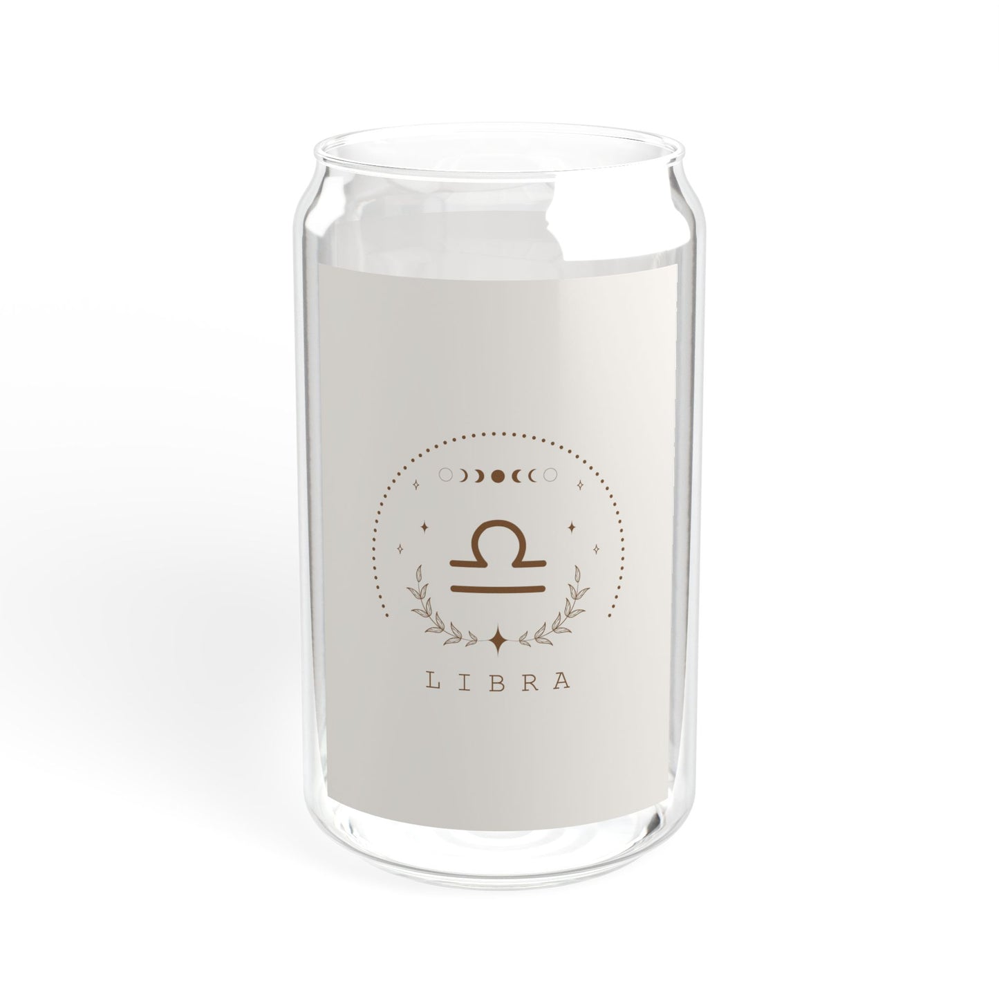 Libra Sipper Glass, Zodiac Drinkware, Astrology Gift, Eco-Friendly Cup, 16 oz Water Glass, Birthday Present, Home Barware