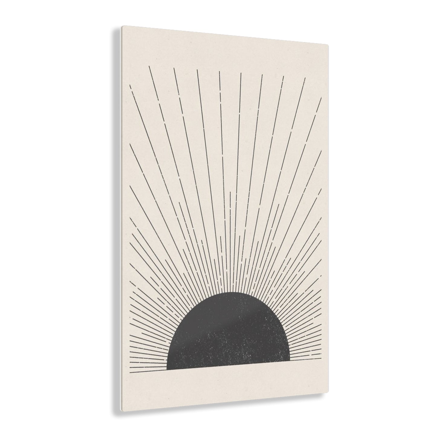 Boho Sunset - Abstract Sunburst Acrylic Print Wall Art, Modern Home Decor, Minimalist Artwork, Gift for Nature Lovers, Boho Decor
