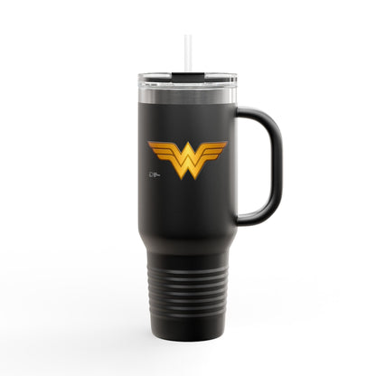 Wonder Woman Insulated Travel Mug, 40oz - Perfect for Coffee Lovers, Holidays, Gifts, Outdoors, and Road Trips