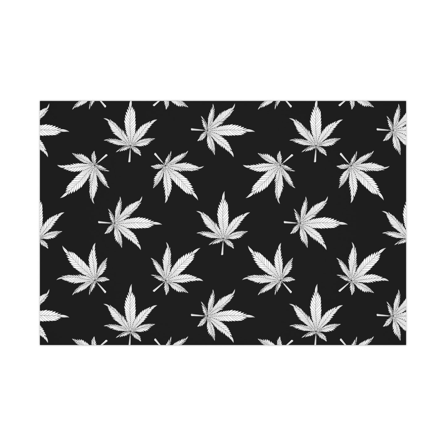 Stylish Gift Wrap Papers for Any Occasion - Black & White Leaf Design, Eco-Friendly Wrapping, Holiday Gifts, Unique Presentation