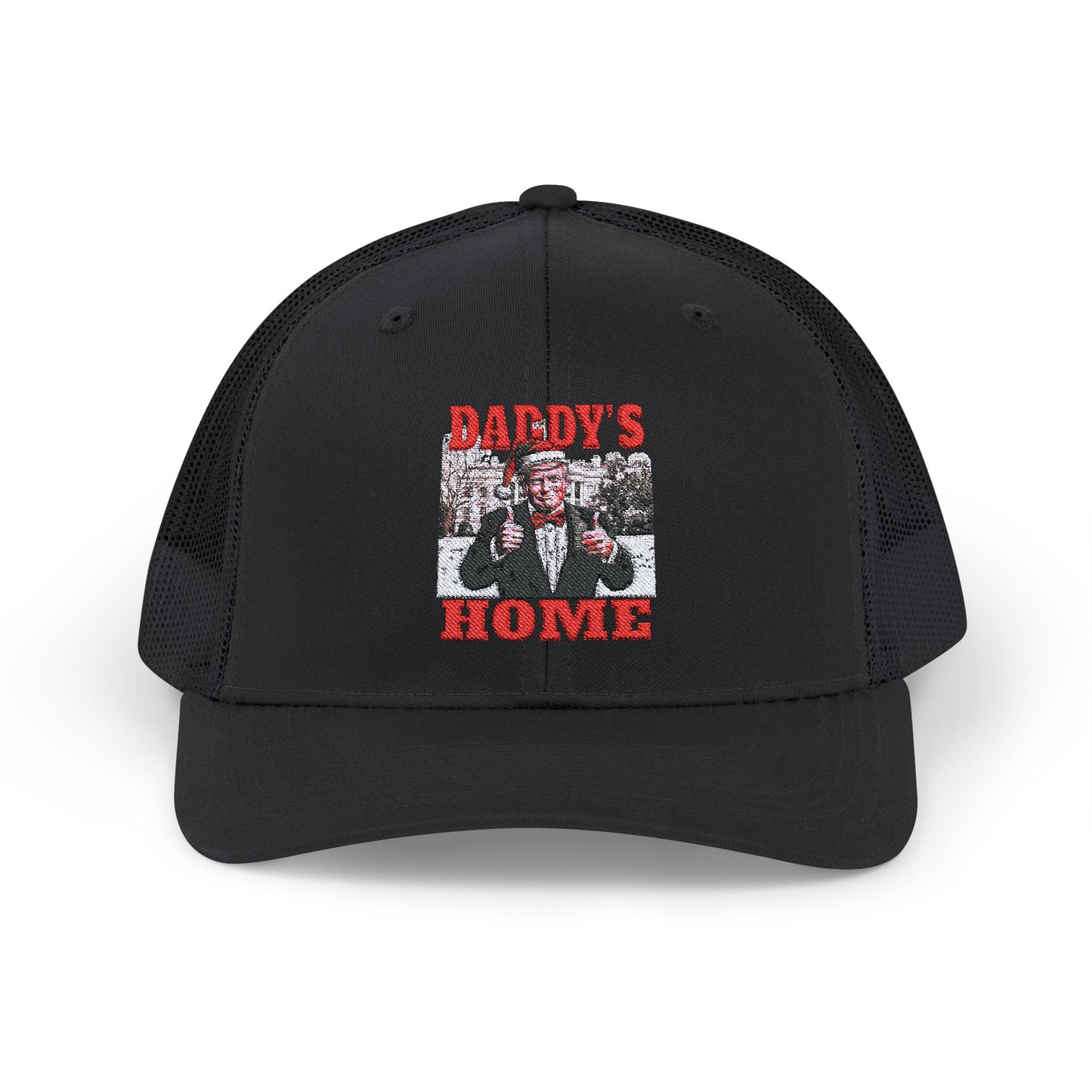 TRUMP - Daddy's Home Snapback - Trucker Cap, Fun Gift, Unisex Cap, Casual Style, Perfect for Dads, Summer Accessory, Trendy Headwear
