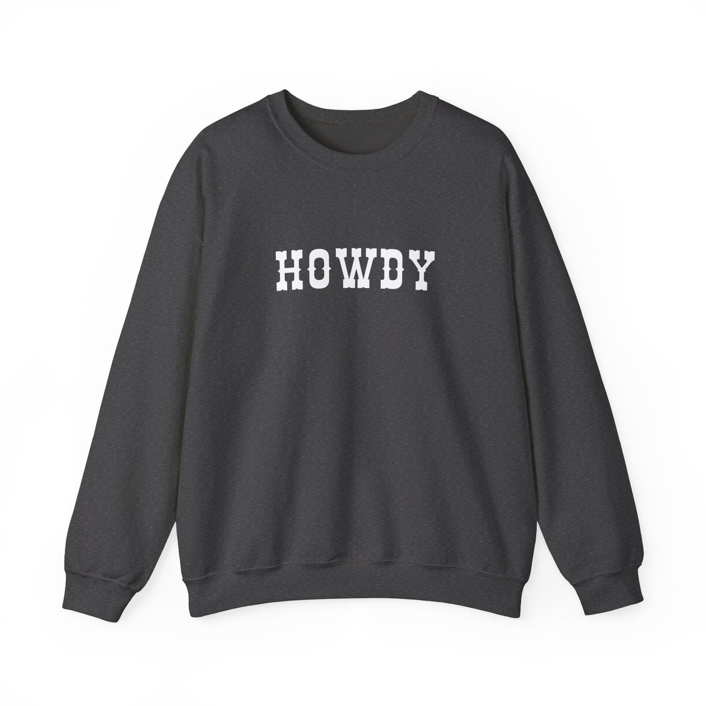 Howdy Unisex Heavy Blend™ Crewneck Sweatshirt, Cozy Sweatshirt, Casual Wear, Gift for Friends, Fall Fashion, Relaxed Style