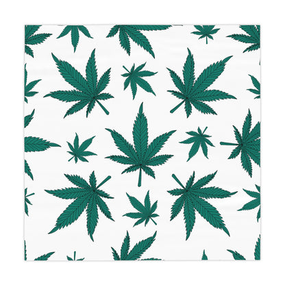 Cannabis Leaf Tablecloth, Boho Home Decor, Kitchen Dining, Party Accessory, Eco-Friendly Table Cover, Gifts for Her