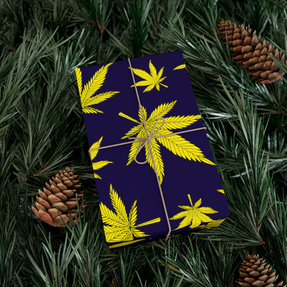 Marijuana Leaf Gift Wrap Papers - Perfect for Eco-Friendly Gifts, Birthday Presents, Holiday Packaging, Unique Wrapping Ideas