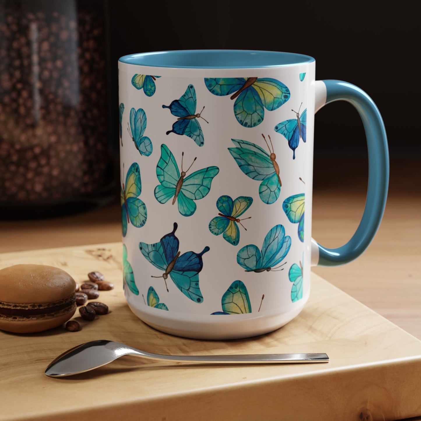 Vibrant Butterfly Coffee Mug for Nature Lovers, Perfect for Home, Office, Gifts, Birthdays, Eco-friendly, Tea Lovers