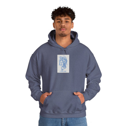 Gorgon Graphic Hoodie - Cozy Unisex Sweatshirt, Mythical Creature Apparel, Gift for Art Lovers, Unique Fashion Statement, Halloween Wear