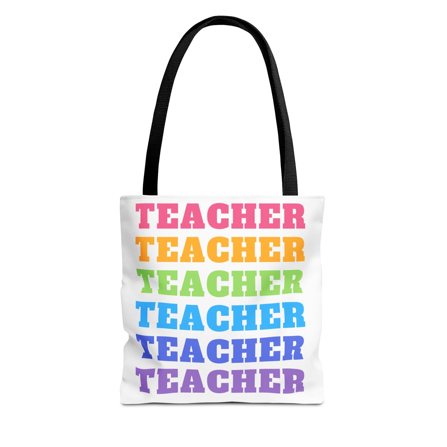 Colorful Teacher Tote Bag, Perfect Gift for Educators, Classroom Essentials, Back to School, Teaching Supplies, Teacher Appreciation