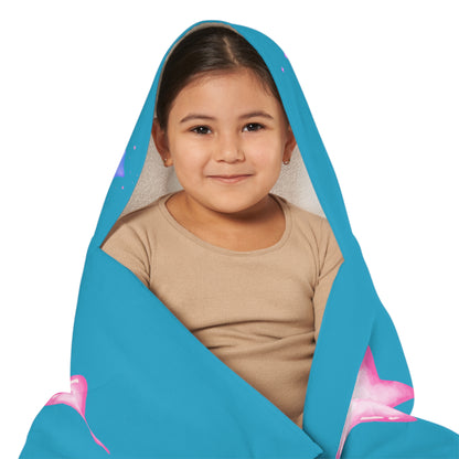 Mermaid Ocean Vibes Youth Hooded Towel, Fun Beach Towel, Perfect for Pool Days, Kids Gift, Mermaid, Sea Creature Theme