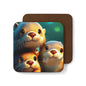 Cute Otter Hardboard Coaster, Animal Lover Gift, Eco-Friendly Drink Coaster, Perfect for Home Decor, Party Favor, Birthday