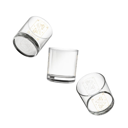 Pisces Zodiac Rocks Glass, Perfect for Astrology Lovers, Unique Gift for Birthdays, Home Barware, 10oz Drinking Glass, Elegant Decor