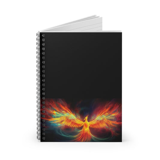 Pheonix Rising Spiral Notebook - Ruled Line