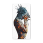 Introspective Emotional Abstract Canvas Art Print, Soulful Modern Wall Decor, Unique Gift for Art Lovers, Vibrant Home Aesthetic, Ideal for Celebrations