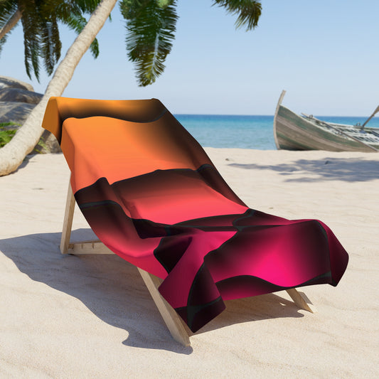 Vibrant Sunset Beach Towel - Perfect for Summer Days, Pool Parties, Beach Trips, Camping, Relaxation, Yoga