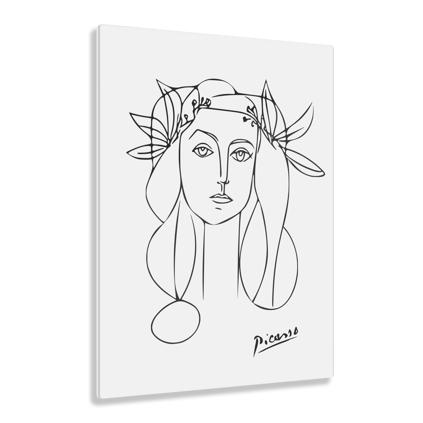 Picasso Woman's Face - Artistic Acrylic Prints | Minimalist Wall Art, Home Decor, Modern Art, Gift for Art Lovers, Unique Wall Decor