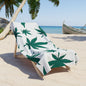 Tropical Vibe Beach Towel, Cannabis Leaf Print Towel, Summer Accessory, Perfect for Beach Days, Poolside, Festivals
