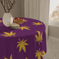 Vibrant Cannabis Leaf Tablecloth, Bohemian Dining Decor, Perfect for Parties, Festivals, and Everyday Use