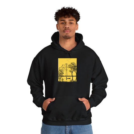 Nature-Inspired Unisex Hooded Sweatshirt, Cozy Hoodie for Outdoors Lovers, Perfect Gift for Nature Enthusiasts, Ideal for Camping, Hiking,