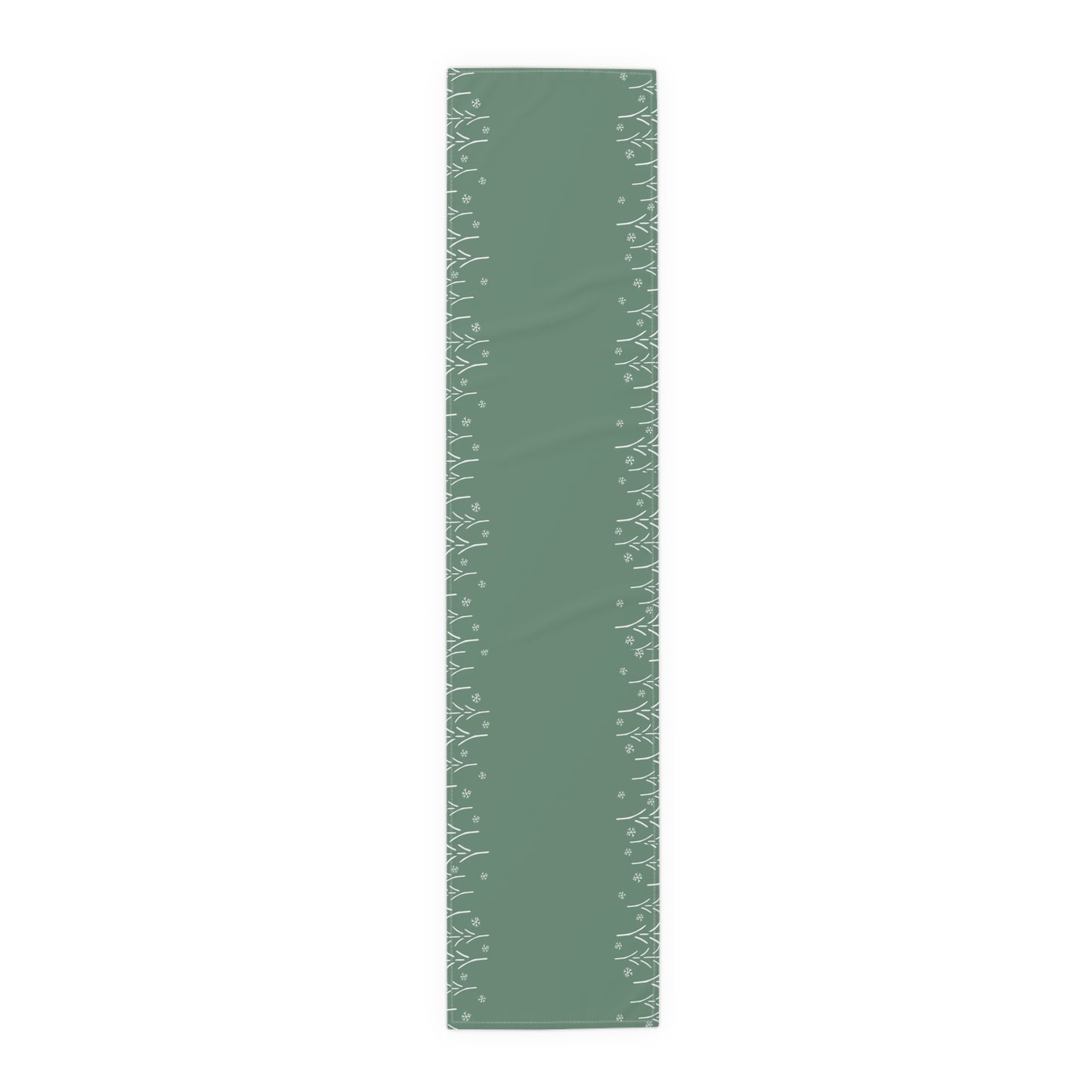 Christmas Themed Green Classy Table Runner - Perfect for Christmas Dinner or Holiday Parties (Cotton, Poly)