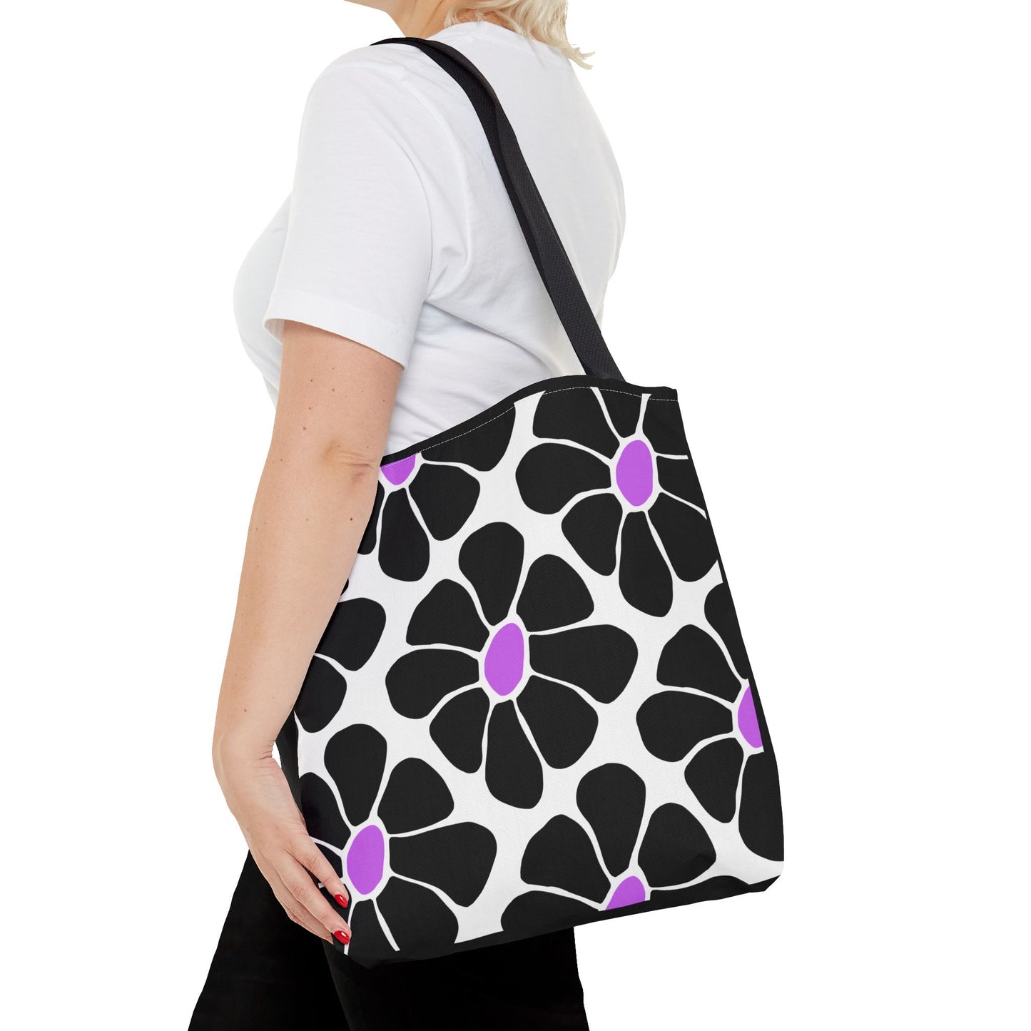 Chic Floral Motivational Tote Bag for Everyday Use, Exercise, Gifts, Shopping, Beach, Weekend Getaways, Wake Up & Slay