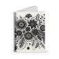 Floral Spiral Notebook - Ruled Pages, Bohemian Decor Notebook, Gift for Writers, Nature Lovers Journal, Doodle Sketchbook, School Supplies