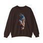 Introspective Artistic Nature-Inspired Crewneck Sweatshirt - Cozy Unisex Gift, Art Lover Sweatshirt, Casual Wear, Unique Gift for Her/Him