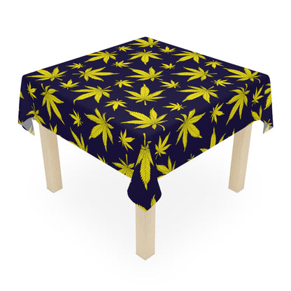 Vibrant Cannabis Leaf Tablecloth, Perfect for Parties, Picnics, or Home Decor, Stylish Table Cover for Gatherings, Festivals, BBQs