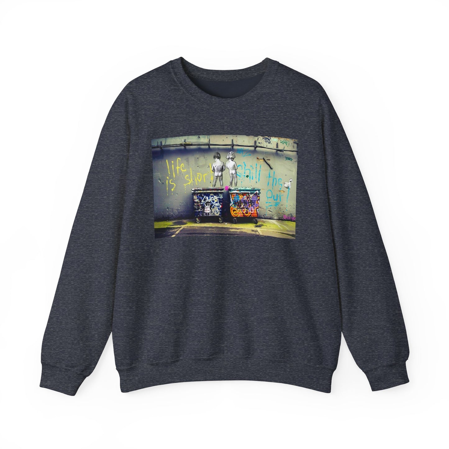 Street Art Inspirational Crewneck Sweatshirt | Urban Style, Inspirational Gift, Casual Wear, Streetwear, Art Lover Apparel