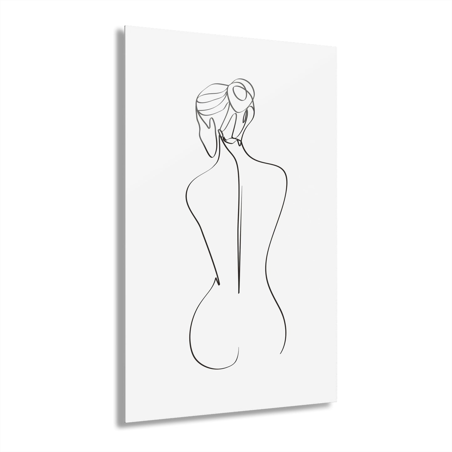 Elegant Line Art Acrylic Print, Modern Home Decor, Minimalist Wall Art, French Cleat Hanging, Gift for Her, Contemporary Design