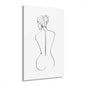 Elegant Line Art Acrylic Print, Modern Home Decor, Minimalist Wall Art, French Cleat Hanging, Gift for Her, Contemporary Design